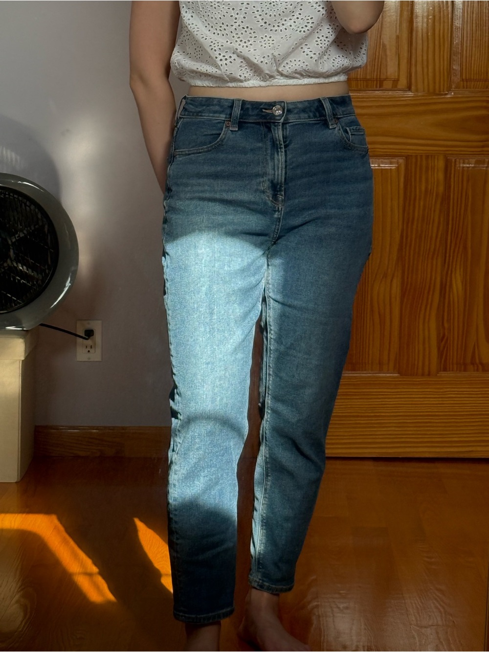 Classic High-Rise Blue Mom Jeans
